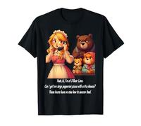 Goldilocks Ordering Pizza While Annoyed Bears Watch Funny T-Shirt