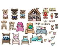 Goldilocks & The Three Bears Felt Figures Flannel Board Stories (Deluxe)