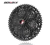 GOLDIX Black MTB Cassete 8/9/10/11/12 Speed 40/42/46/50/50T K7 8/9/10/11/12v Bicycle Freewheel Bicycle Sprocket for Shimano/SRAM 10 Speed 11-40T