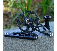 GOLDIX Mountain Bicycle BSA 24mm Crankset 165 170 175mm R-SPEC Trail Hollow Bike Crank Spindle DH AM XC for Shimano SRAM Crank 32T BB