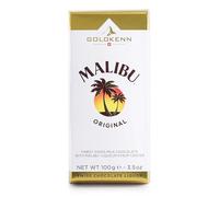Goldkenn Malibu Liquer Chocolate Bar - 100g | Luxurious Taste | Crafted With the Finest Swiss Milk Chocolate | Filled with a Decadent Malibu Liqueur Syrup Centre | Sophisticated Treat for Adults