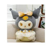 (GoldKuroomi, 30cm) Hello Kuromi Kitty Plush With Glitter Gold Coating For Playroom Decor And Gifts