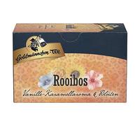Goldmännchen Tea Rooibos Vanilla - Caramel with Flowers, Rooibos Tea, Herb Tea in Bag, 20 individually sealed Tea Bags