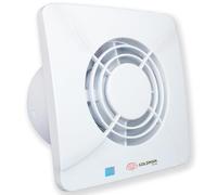 GOLDMAN SERVICE | Quiet Bathroom Extractor Fan Powerful Air Extractor Fan Anti Humidity Odors Anti-return Valve and Mosquito Net | Diameter: 100 mm 12W