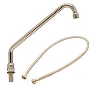 GOLDMAN SERVICE | Swivel Vertical High Spout for Pedal Faucet Kitchen Mixer for Industrial Hospital Sink Replacement Hospital Sink Pusher Foot Faucet