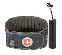 Goldmille Inflatable Decompression Back Belt with Electric Pump - Lumbar Support for Lower Back Pain Relief, Sciatica, Spinal Traction, One Size Fits Waist 74-124 cm - Blue