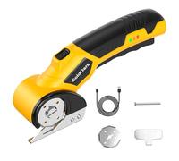 GoldOars Cardboard Cutter, 4V 2000mAh Rechargeable Electric Cutter, 6mm Cutting Thickness for Carton, Boxes and Creative Hobbies, Includes Additional Blade
