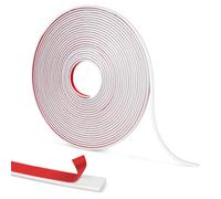 GoldOars Peel and Stick Self-Adhesive Moulding Trim, Flexible Tile Edging Trim, Internal Door Moulding 10M PVC Decorative Wall Moulding for Floor, Ceiling, Cabinet (Bright White)