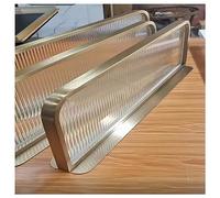 GoldPanel Desk Divider Semi-Transparent Office Partition Board Countertop Privacy Divider for Office Restaurant Hotel (Size: 1.3m x 30cm)