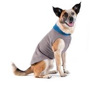 GoldPaw Stretch Duluth Double Fleece Pullover Charcoal/Navy Blue Size 16