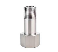 Goldpea SS304 Stainless Steel Forged Pipe Fitting, 1/4" NPT Male x 1/4" NPT Female Extension Adapter 2" Length, 1-Pack