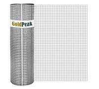 GoldPeak 1/4 inch Hardware Cloth 24 in. x 100 ft. 23 Gauge, Hot-dip Galvanized After Welding, Chicken Wire Mesh Roll Wire Fence Roll Gopher Wire Garden Fencing Tree Guard Mesh Wire Fencing