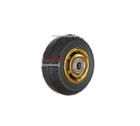 GoldPlated Rubber Wheels 5Inch 50mm TPR Width Quiet Caster for Industrial Trolley HeavyDuty Single Wheel Durable Easy Mobility 1 Piece