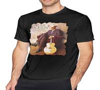GOLDROAST Alan Jackson T Shirt Men's Cotton Crew Neck Comfort Short Sleeve Graphic Tees Black
