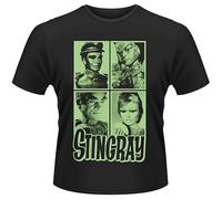 GOLDROAST Gerry Anderson Stingray : Mug Shots O-Neck 100% Cotton Short Sleeve Unisex T-Shirt S Black