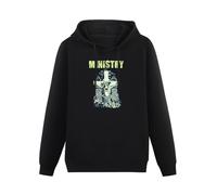 GOLDROAST Ministry Holy Cow Hoody Unisex Ptinted Hoodies Long Sleeve Men's Hooded with Pocket Black M