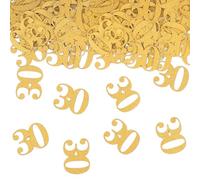 GoldRock Confetti 30th Birthday Decoration Large 3.5 x 2.5 cm, Pack of 100 Table Decoration 30th Birthday Decoration Gold, Decoration 30th Birthday Man Woman Confetti Birthdays 30s, Streamers 30th