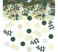 GoldRock Confetti 95th Birthday Decoration, Green, Pack of 200 Table Decoration Birthday 95 Years, Confetti 95th Birthday Decoration, 95th Birthday Man Woman, Confetti 95th Birthday Man Women
