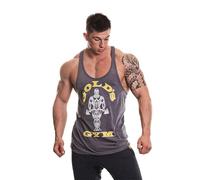 Gold's Gym GGVST003 Men's Muscle Joe Premium Stringer Vest, Grey Marl, XXL