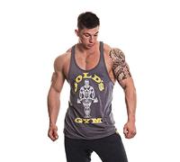 Gold's Gym GGVST003 Men's Muscle Joe Premium Stringer Vest, Grey Marl, XXL
