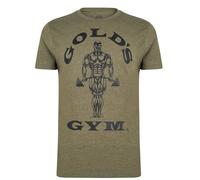 Gold's Gym Mens Ggtop009 Hooded Long Sleeve Top T-Shirt, Army Green Marl, XL EU