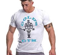 Muscle Joe Print Crew Neck T-Shirt Golds Gym White S