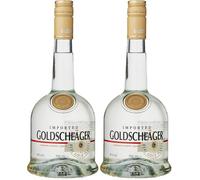 Goldschläger Cinnamon Schnapps Liqueur, 70 cl, 43.5% ABV, Cinnamon Flavoured Schnapps, with Real Gold Flakes, Intense, Spicy and Warm Liqueur, Ideal Neat or in Cocktails, Gift Idea (Pack of 2)