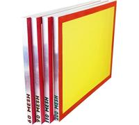 goldsift Dry Sift Screen Set (20 x 24) Aluminum Frame, 4 Mesh Sizes-60, 90, 110, 200 (Micron Equiv. 250, 165, 149, 75), 3 White 1 Yellow 4 Sq Ft