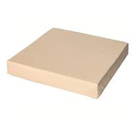 Goldstar 10cm/4 inch Thick Waterproof Seat Pad Rattan Garden Furniture Outdoor Indoor Foam Filled Booster Cushion With Removable Fabric Zipper Cover (50 x 56cm/20" x 22", Cream)