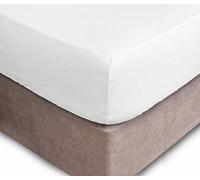 GoldStar 400 Thread Count Super Deep White Fitted Bed Sheets Egyptian Cotton, Double