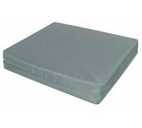 Goldstar 4CM Thick WATERPROOF Chair Cushion Seat Pad OUTDOOR Garden Patio REMOVABLE COVER, 45 x 45 cm (18" x 18"), Silver/Grey