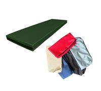 Goldstar 5cm 2" in Thick Replacement Waterproof Cushion Cover Only For Garden Bench Pad Outdoor FADE RESISTANT, Bottle Green, 2 Seater Large(48" x 15.5")