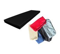 Goldstar 5cm 2" in Thick Replacement Waterproof Cushion Cover Only For Garden Bench Pad Outdoor FADE RESISTANT, Black, 3 Seater (140 x 51 x 5 cm))