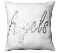 GoldStar Angel Wings Teddy, Cushion 43x43, White