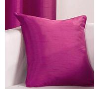 GoldStar® Faux Silk Slubbed Cushion Covers 18x18 inch, Fuchsia