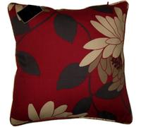 Goldstar® Printed Polycotton Floral Cushion Covers Size 18" x 18" 45cm x 45cm (Seren Red)