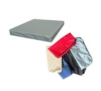 Goldstar Replacement Waterproof Cushion Cover Only For Rattan Chair Sofa 4cm Thick Pad Outdoor Garden, 45 x 51 cm (18" x 20"), Silver/Grey