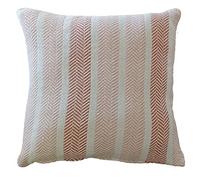 GoldStar Zara Herringbone Cushion Cover Sofa Bed Chair Covers Decorative 100% Cotton, Blush PInk, 60 x 60 cm