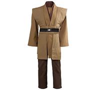 GOLDSTITCH Men Tunic Robe Knight Fancy Cool Cosplay Costume Brown XXL