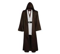 GOLDSTITCH Mens Tunic Hooded Robe Full Set Halloween Cosplay Costume White M