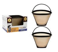 GoldTone Brand Reusable No.4 Cone Style Replacement Cuisinart Coffee Filter replaces your Permanent Coffee Filter for Cuisinart Machines and Brewers (2 Pack)