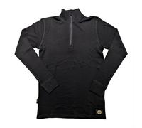 Goldtop Men's 100% Pure Merino Wool Zip Up Base Layer | Thumb Hole Cuffs | Long Sleeve Thermal Top | 230gsm | Quarter Zip | Motorcycle Skiing Hiking