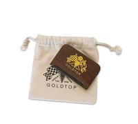 GOLDTOP | North American Black Walnut Wood Pilling Comb - Luxury Fabric Shaver & Debobbler for Knits, Cashmere and Fine Wool Sweaters - Wooden Fuzz Lint Remover Brush for De-Pilling