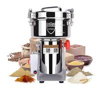 Goldtouch 2000g Electric Grain Grinder Mill 3600W Spice Grinder 304 Stainless Steel High Speed 32000rpm Electric Flour Grain Mill for Nut, Rice, Spice, Coffee, Flour, Herb