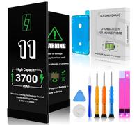 GOLDWANGWANG Battery Replacement for iPhone 11, 3700mAh High Capacity, Compatible with A2111/A2223/A2221, Complete Repair Kit, CE/RoHS/FCC/PSE Certified