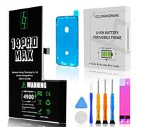 GOLDWANGWANG Battery Replacement for iPhone 14 Pro Max, 4900mAh High Capacity, Compatible with A2651/A2893/A2894/A2895/A2896, Complete Repair Kit, CE/RoHS/FCC/PSE Certified