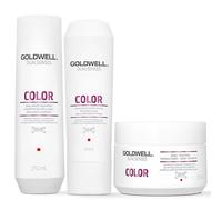 Goldwell Dual Senses Color Brilliance Shampoo Conditioner Treatment Set - 250 ml