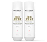 Goldwell Dual Senses Rich Repair Restoring Shampoo 250ml Double in Clear Goldwell Clear