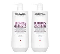 Goldwell Dualsenses Blonde & Highlights Anti-Yellow Shampoo 1000ml & A