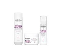 Goldwell Dualsenses Blondes & Highlights A-Y Shampoo 250ml, 60sec Treatment 200ml and Serum Spray 150ml
